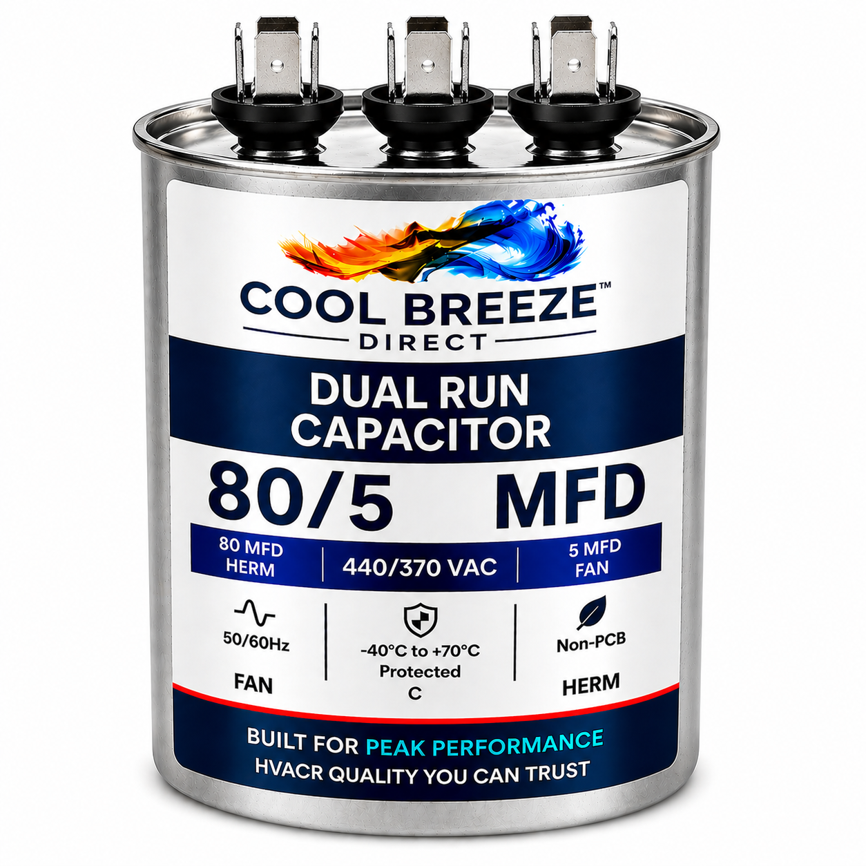 Dual Run Capacitor | HVAC Replacement Capacitor | Multiple Sizes Available