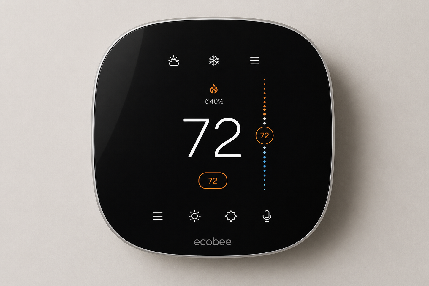 Ecobee Smart Thermostat Premium EB-STATE6P-01 (Pro) – WiFi HVAC Thermostat with Voice Control