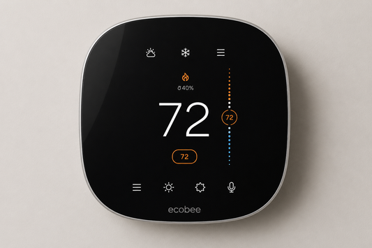 Ecobee Smart Thermostat Premium EB-STATE6P-01 (Pro) – WiFi HVAC Thermostat with Voice Control