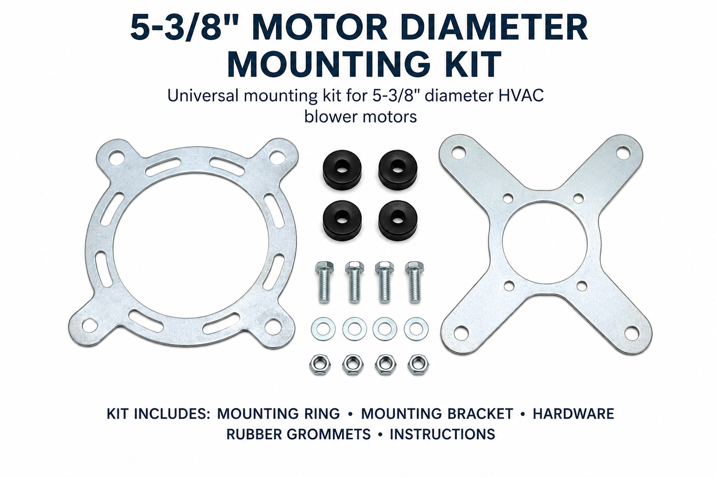 5.3" Motor Diameter Mounting Kit from Cool Breeze Direct