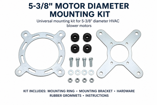 5.3" Motor Diameter Mounting Kit from Cool Breeze Direct