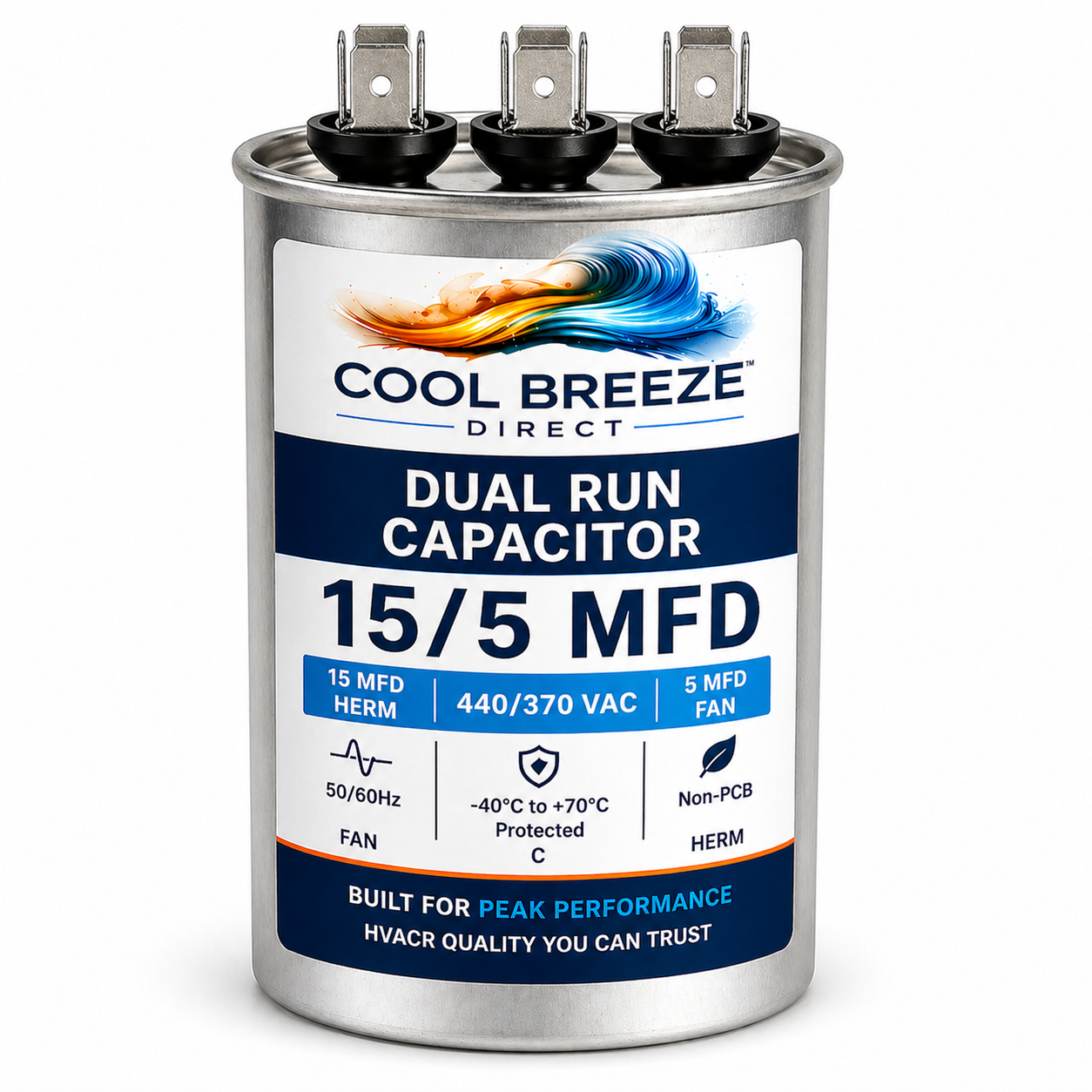 Dual Run Capacitor | HVAC Replacement Capacitor | Multiple Sizes Available