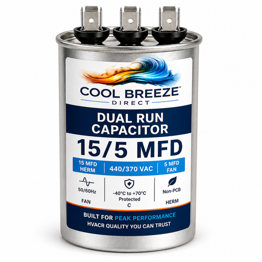 Dual Run Capacitor | HVAC Replacement Capacitor | Multiple Sizes Available