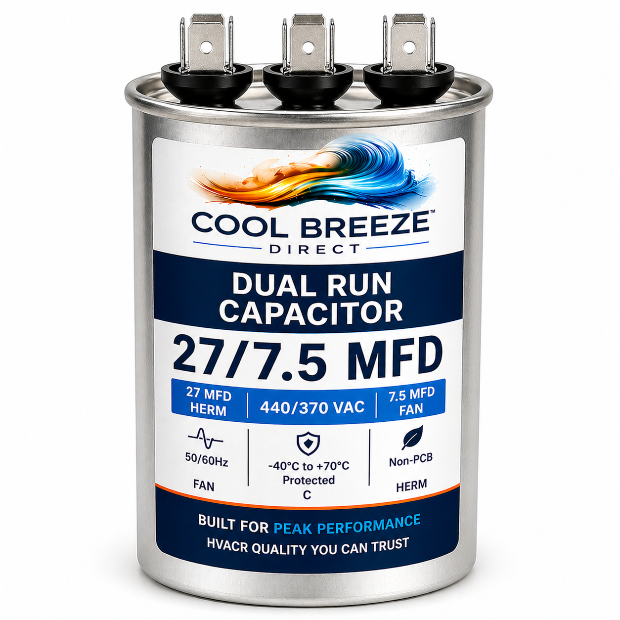 Dual Run Capacitor | HVAC Replacement Capacitor | Multiple Sizes Available