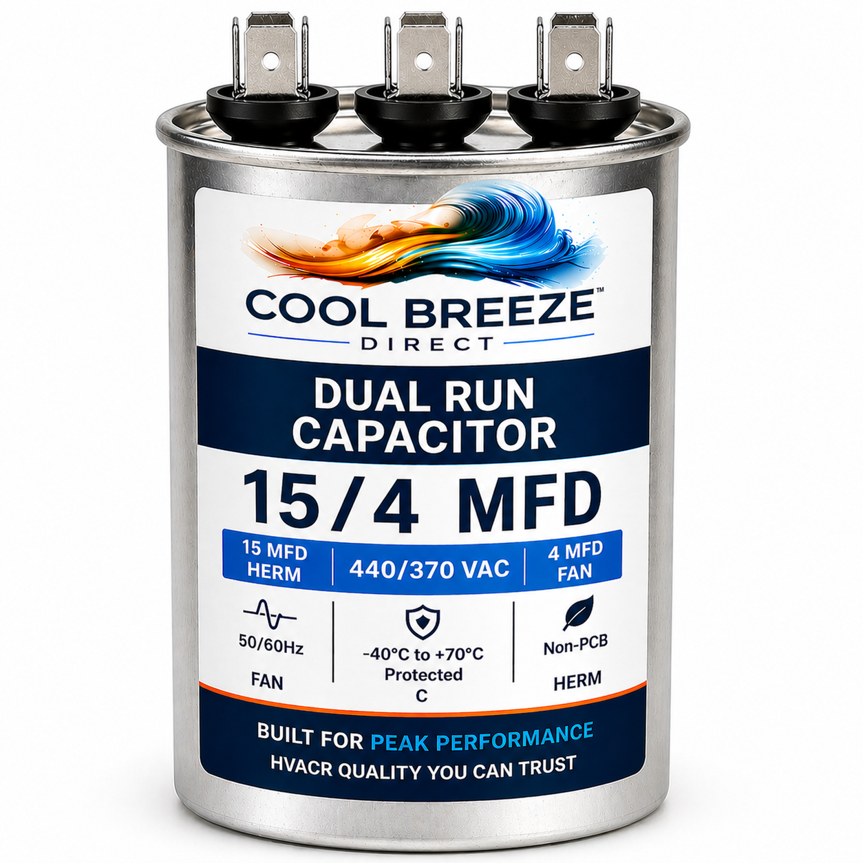 Dual Run Capacitor | HVAC Replacement Capacitor | Multiple Sizes Available