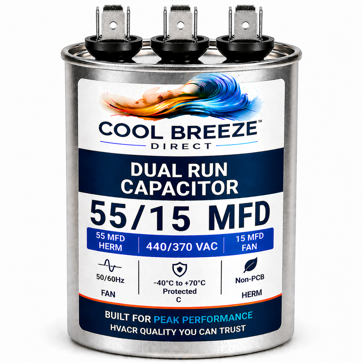 Dual Run Capacitor | HVAC Replacement Capacitor | Multiple Sizes Available
