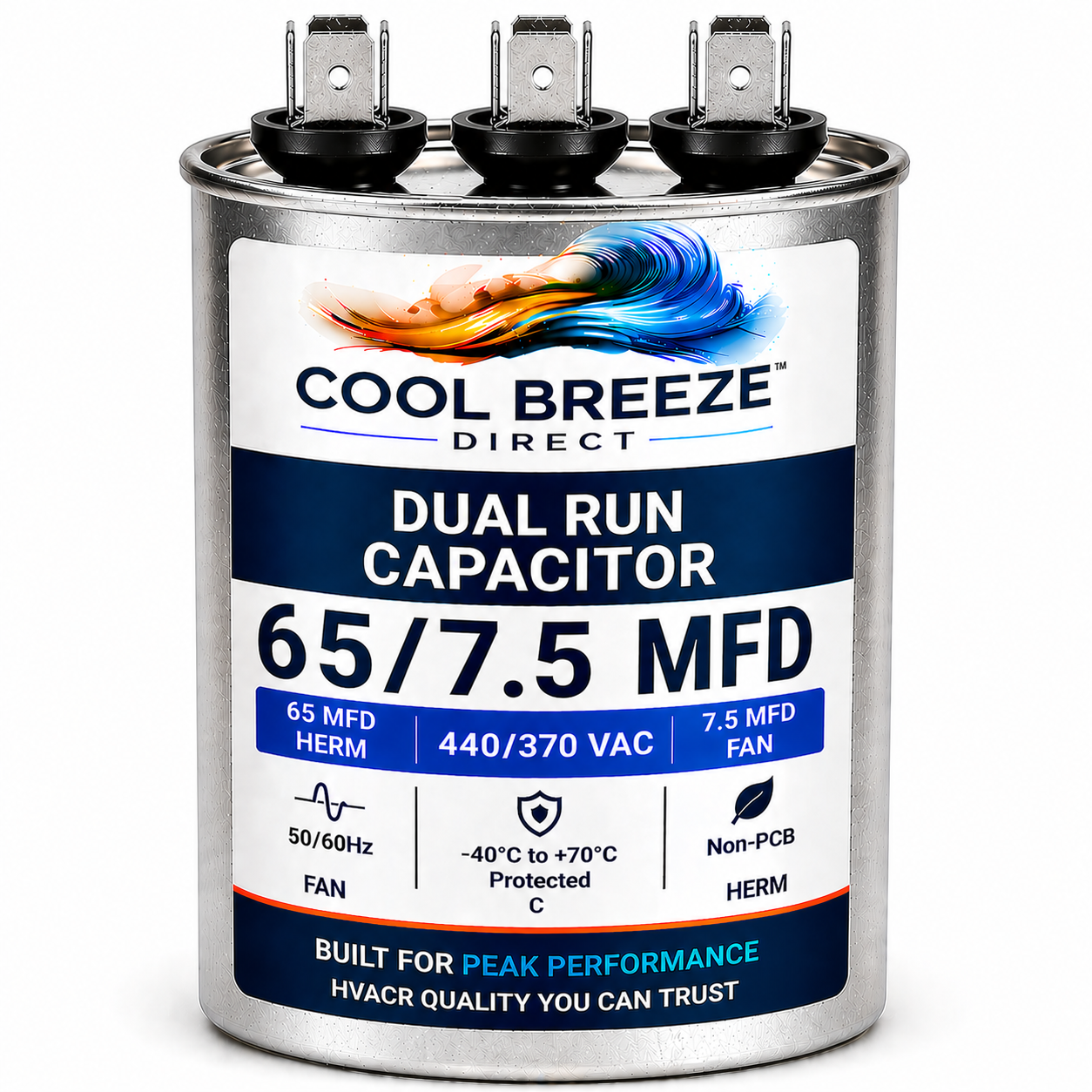 Dual Run Capacitor | HVAC Replacement Capacitor | Multiple Sizes Available