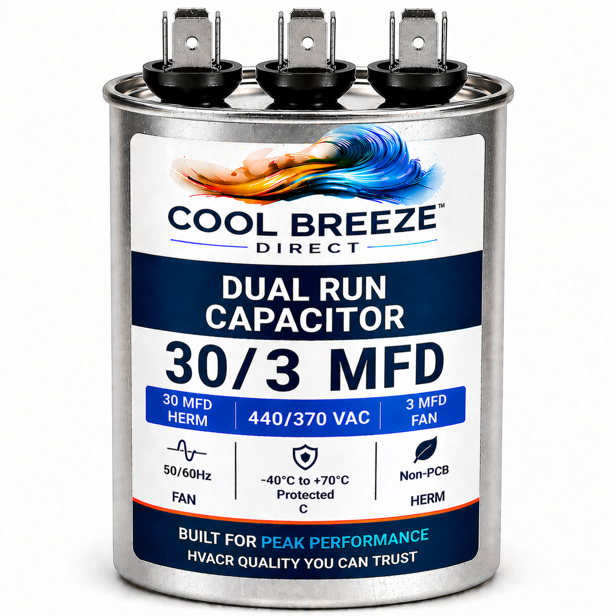 Dual Run Capacitor | HVAC Replacement Capacitor | Multiple Sizes Available