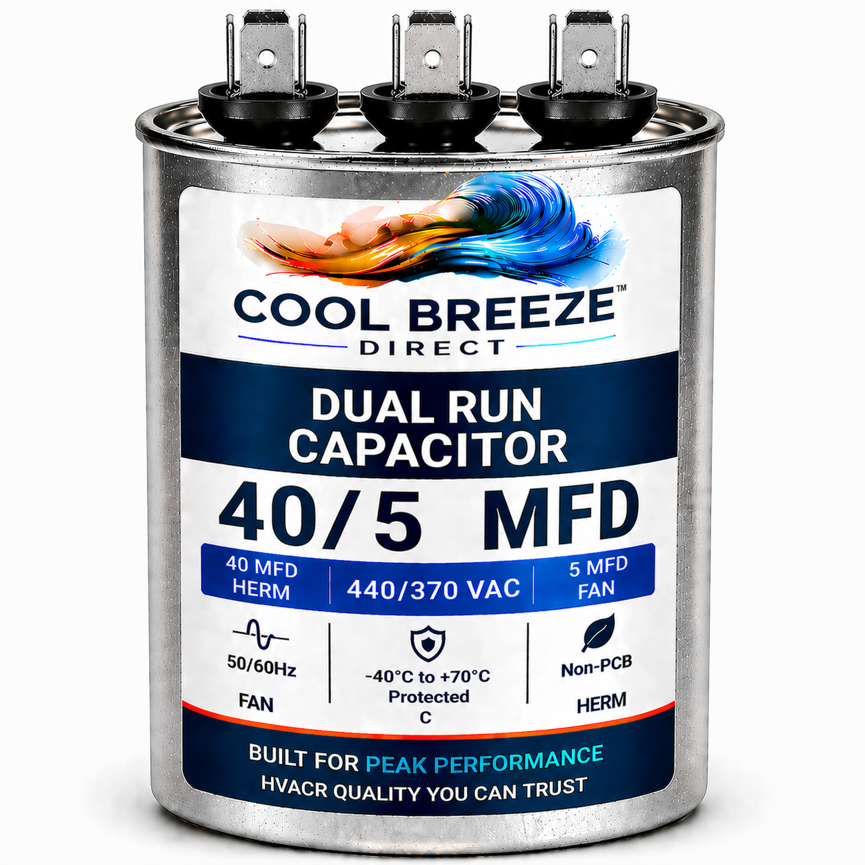Dual Run Capacitor | HVAC Replacement Capacitor | Multiple Sizes Available