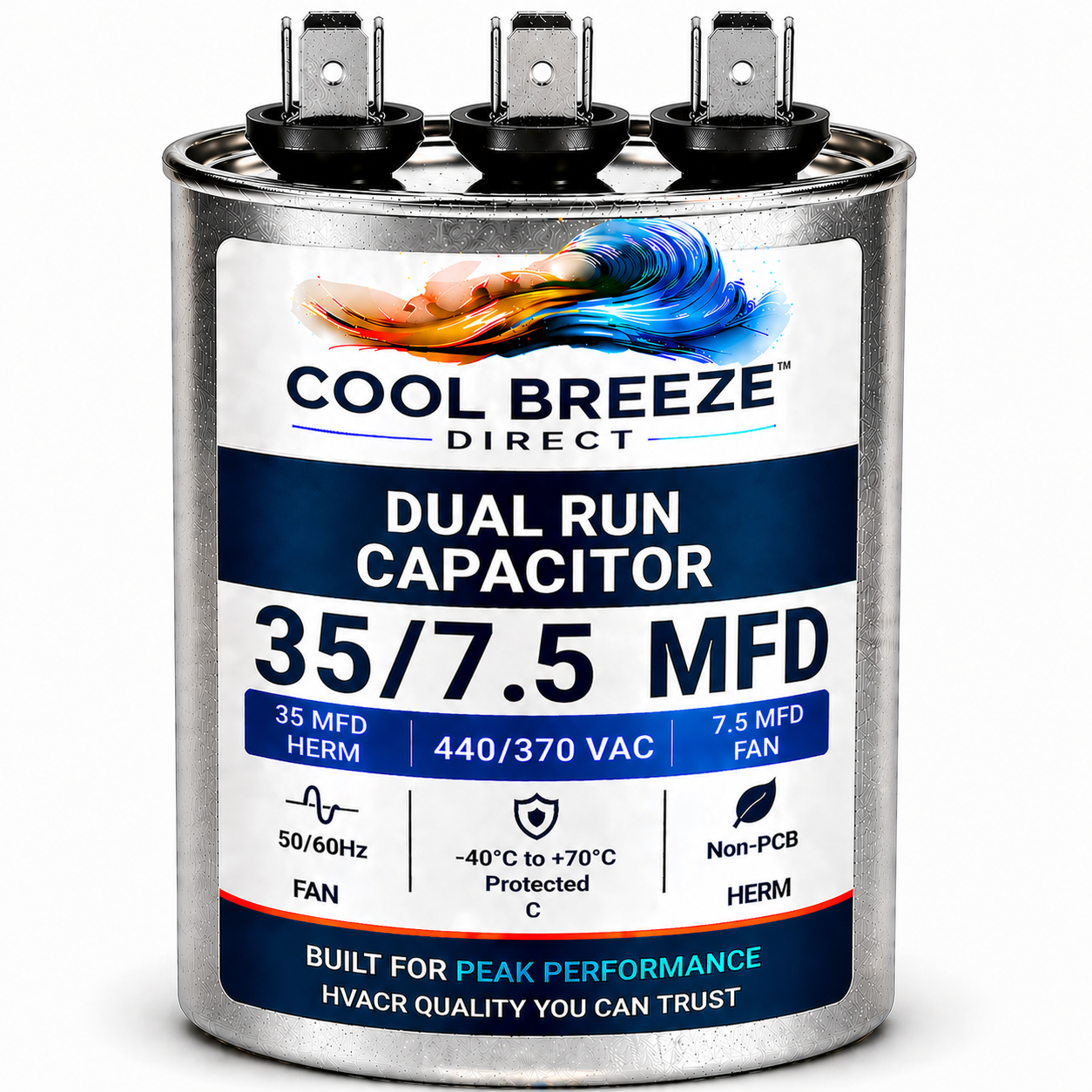 Dual Run Capacitor | HVAC Replacement Capacitor | Multiple Sizes Available