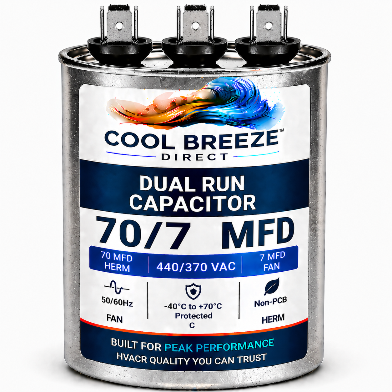 Dual Run Capacitor | HVAC Replacement Capacitor | Multiple Sizes Available