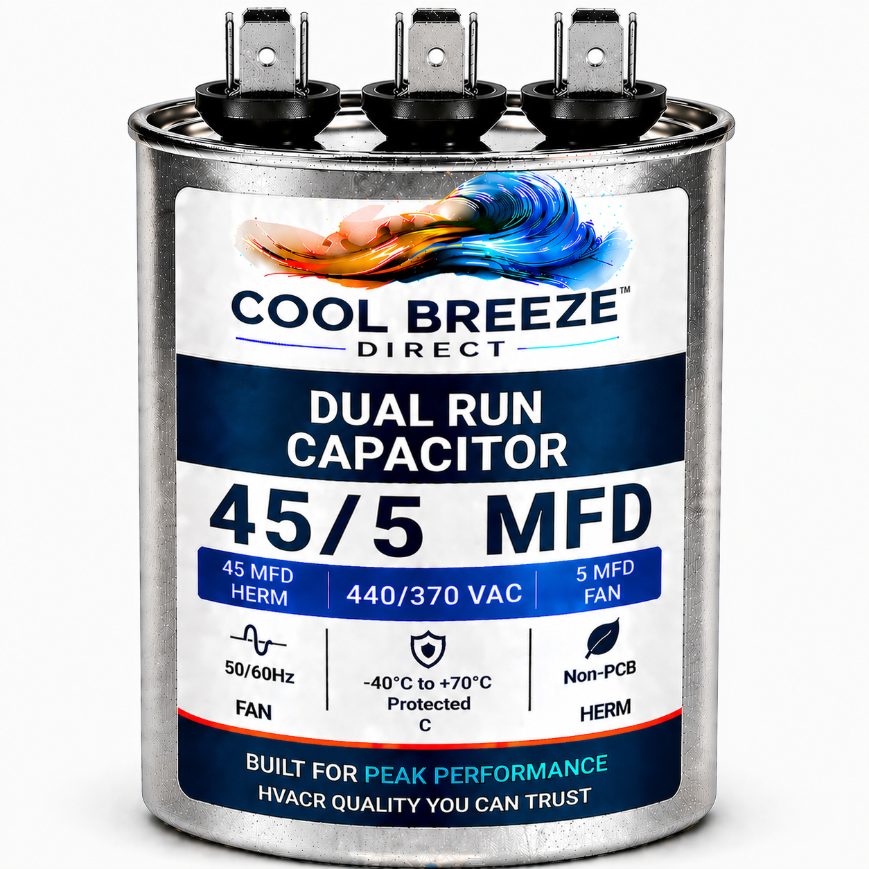 Dual Run Capacitor | HVAC Replacement Capacitor | Multiple Sizes Available