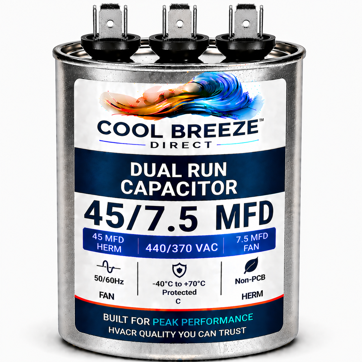 Dual Run Capacitor | HVAC Replacement Capacitor | Multiple Sizes Available