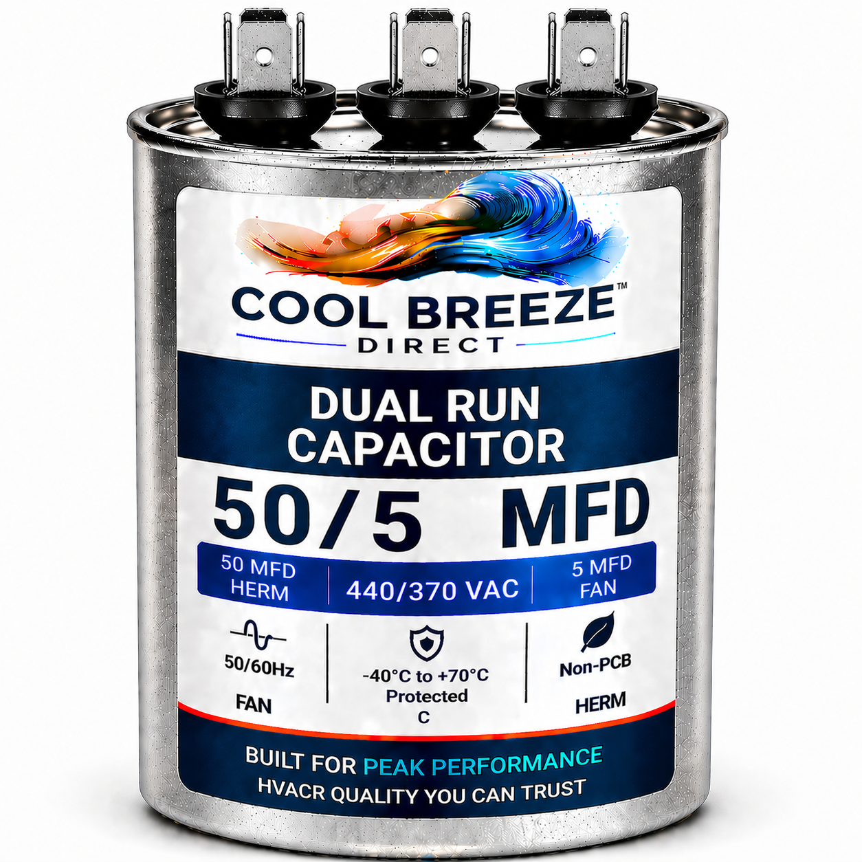 Dual Run Capacitor | HVAC Replacement Capacitor | Multiple Sizes Available