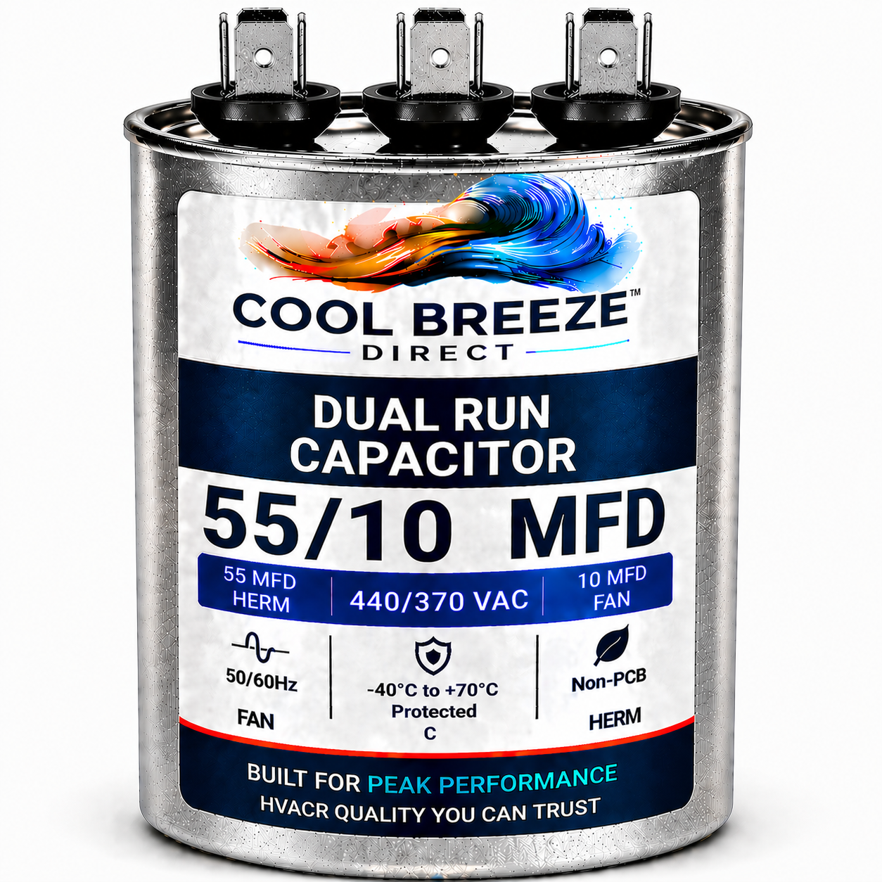 Dual Run Capacitor | HVAC Replacement Capacitor | Multiple Sizes Available