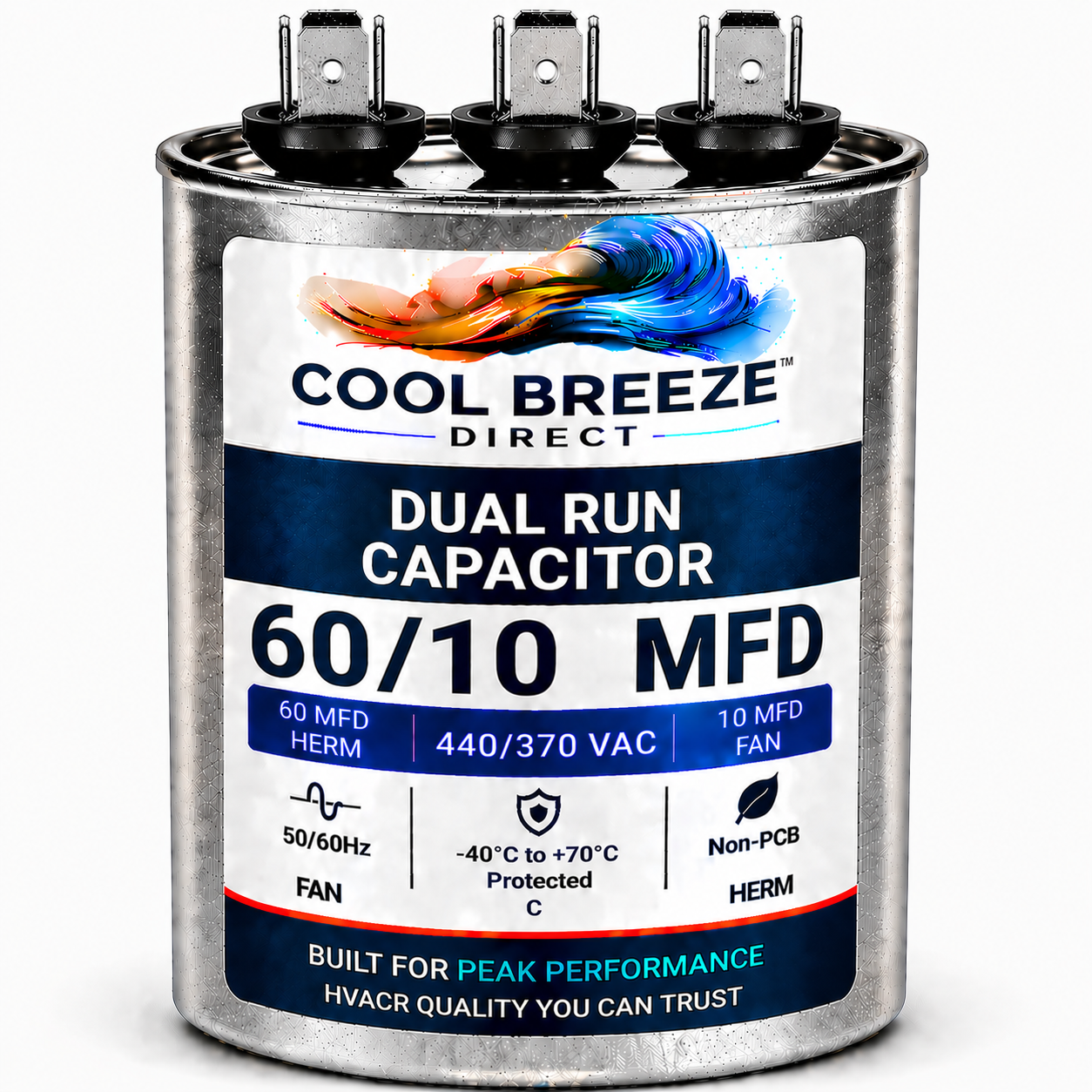 Dual Run Capacitor | HVAC Replacement Capacitor | Multiple Sizes Available
