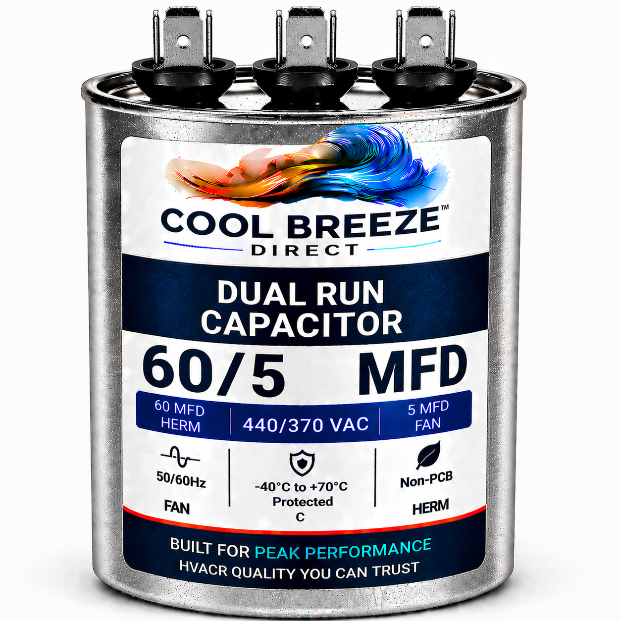 Dual Run Capacitor | HVAC Replacement Capacitor | Multiple Sizes Available