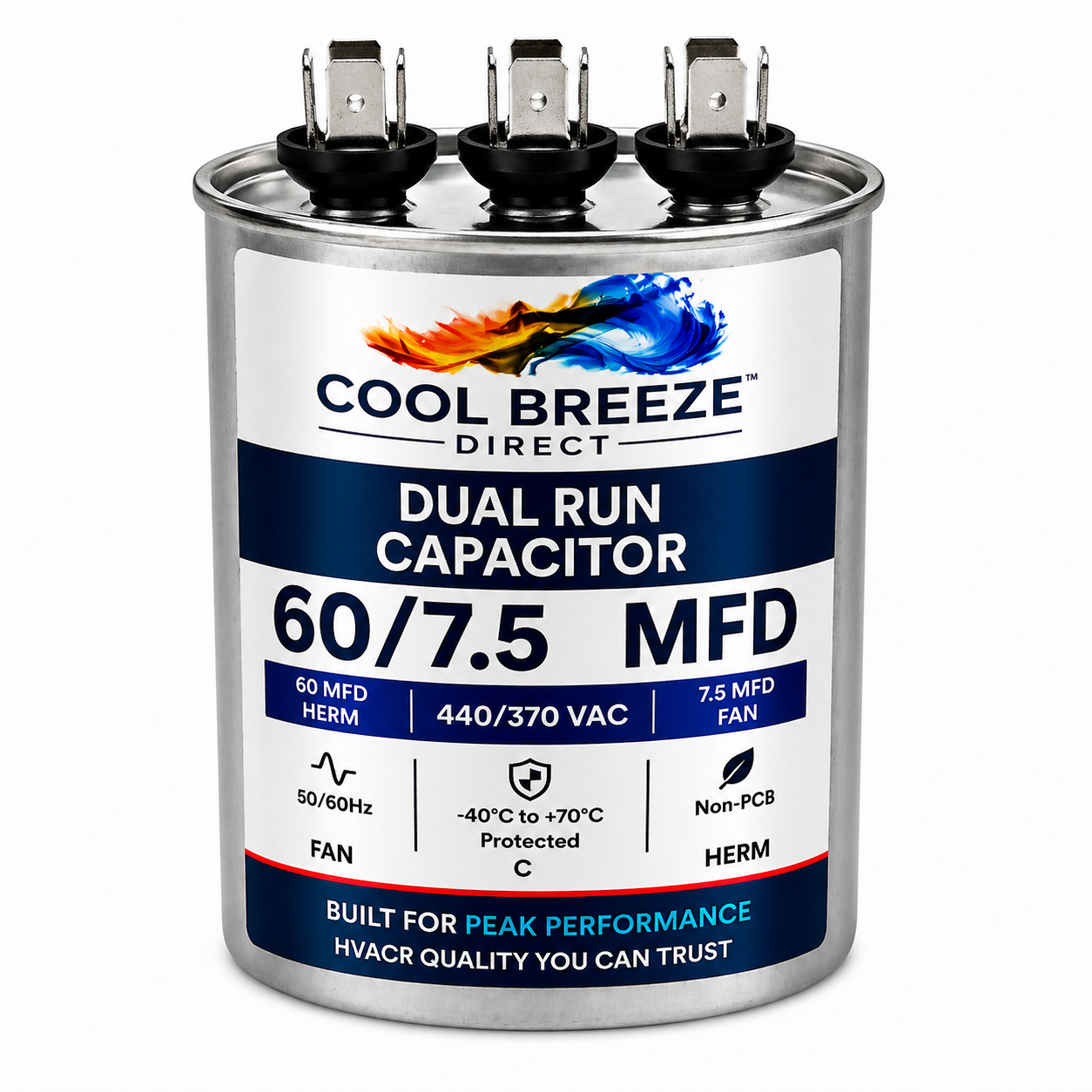 Dual Run Capacitor | HVAC Replacement Capacitor | Multiple Sizes Available