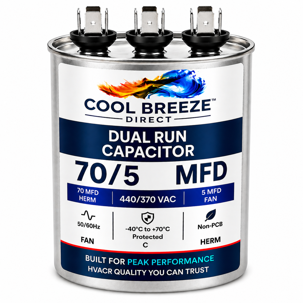 Dual Run Capacitor | HVAC Replacement Capacitor | Multiple Sizes Available