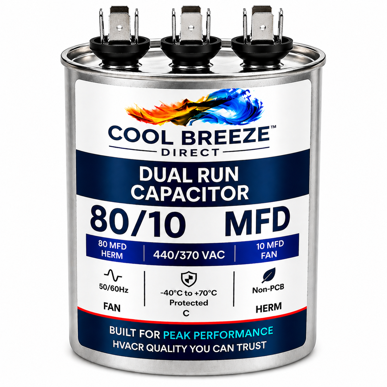 Dual Run Capacitor | HVAC Replacement Capacitor | Multiple Sizes Available