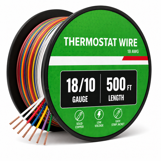 18/10 Thermostat Wire (18 AWG, 10 Conductor) | HVAC Control Wire